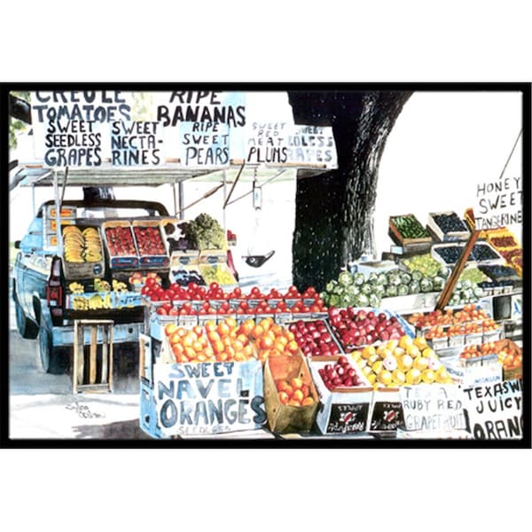 Carolines Treasures 36 x 24 in. Fruit Stand Indoor Or Outdoor Doormat 8054-JMAT - main